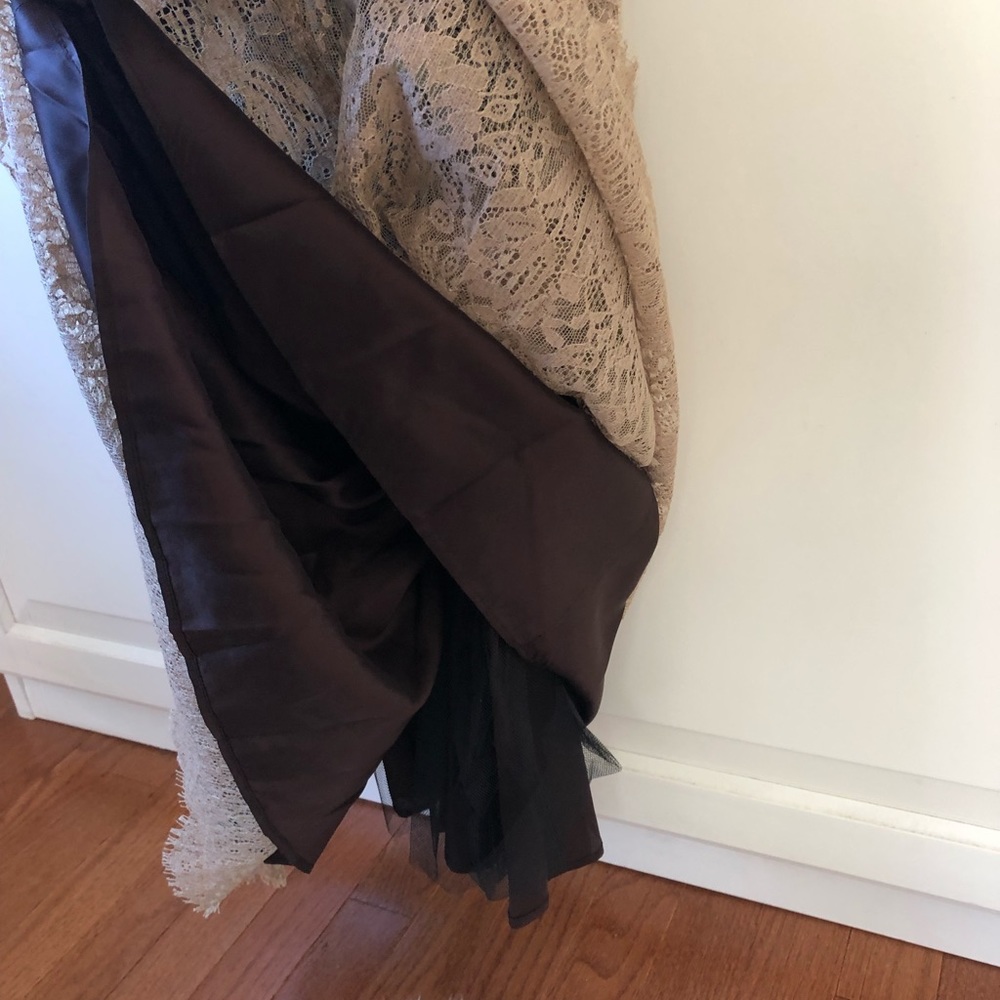 Brown silk dress NWT Saks Fifth Ave - Picture 8 of 9